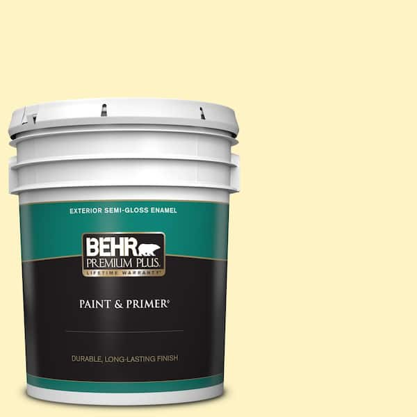 BEHR PREMIUM PLUS 5 gal. #P310-2 Natural Light Semi-Gloss Enamel Exterior Paint & Primer