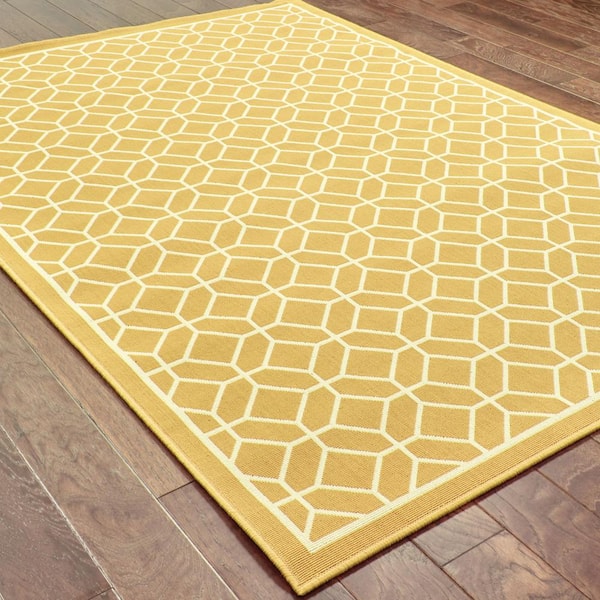 Sand Goldenrod 9 ft. x 13 ft. Area Rug