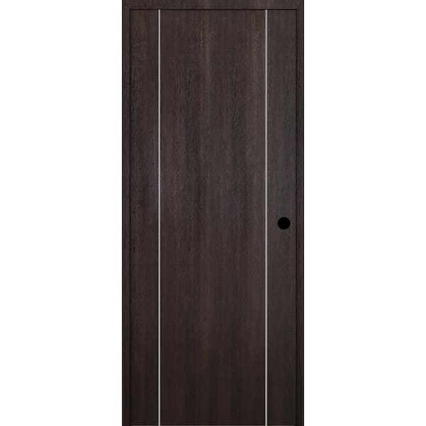 Belldinni Optima 2U DIY-Friendly 18 in. x 96 in. Left-Hand Solid Core Veralinga Oak Composite Single Prehung Interior Door