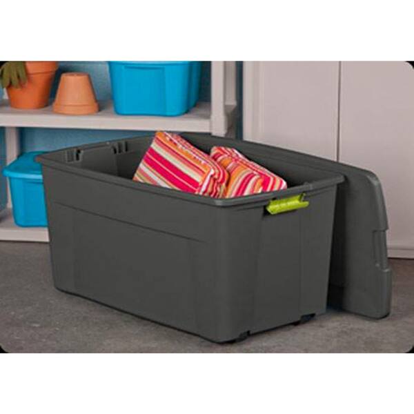 Sterilite 35 Gallon Storage Tote Box with Latching Container Lid