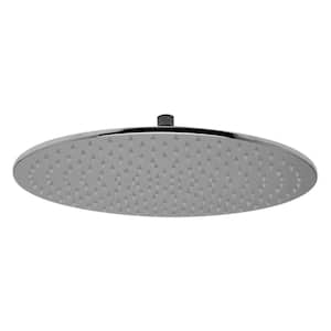 1-Spray 16 in. Single Ceiling Mount Fixed Rain Shower Head in Polished Chrome