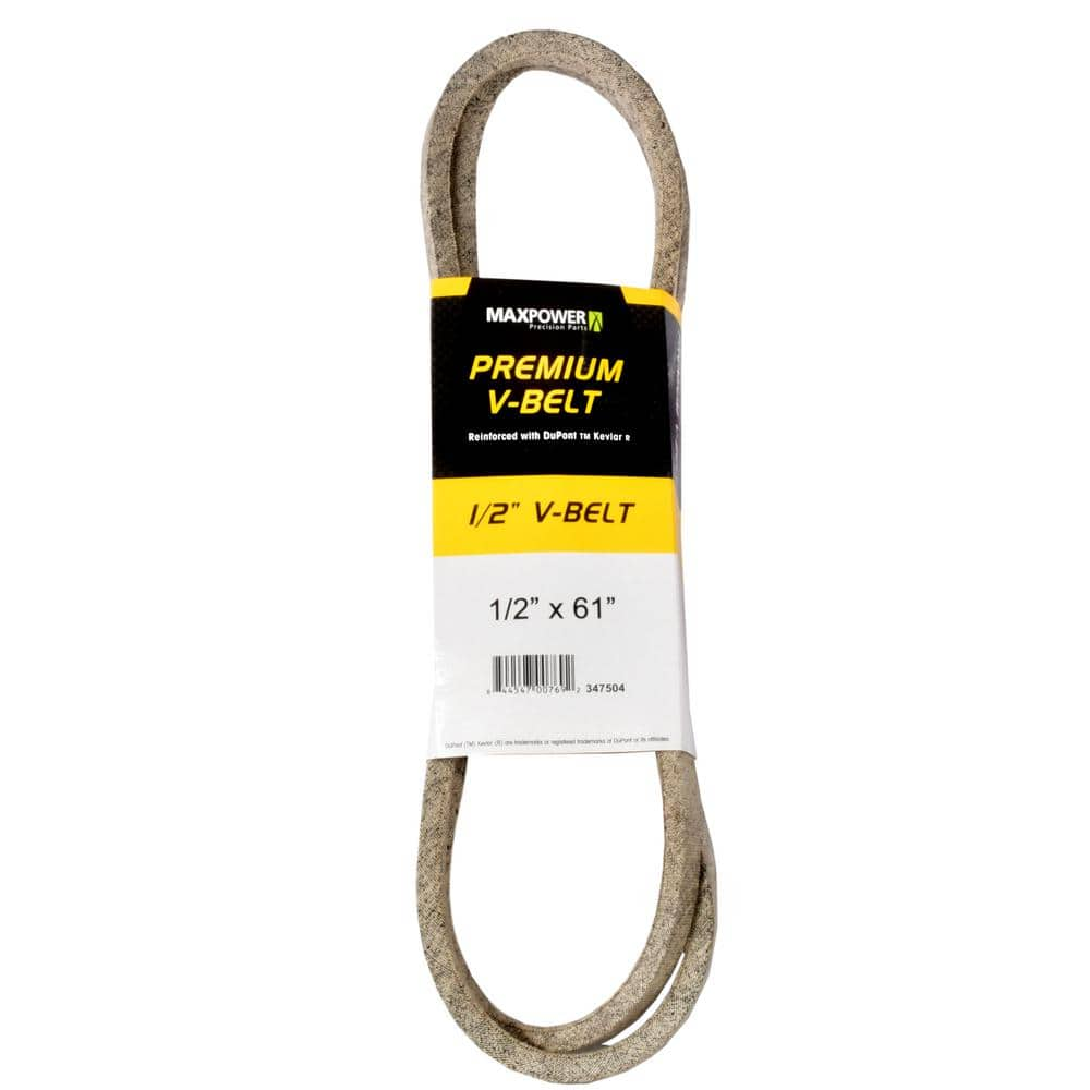 MaxPower 1/2 in. x 61 in. Premium V-Belt 347504 - The Home Depot