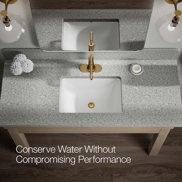 KOHLER Tone Single Handle Single-Hole 1.2 GPM Bathroom Sink Faucet in Vibrant Brushed Moderne Brass