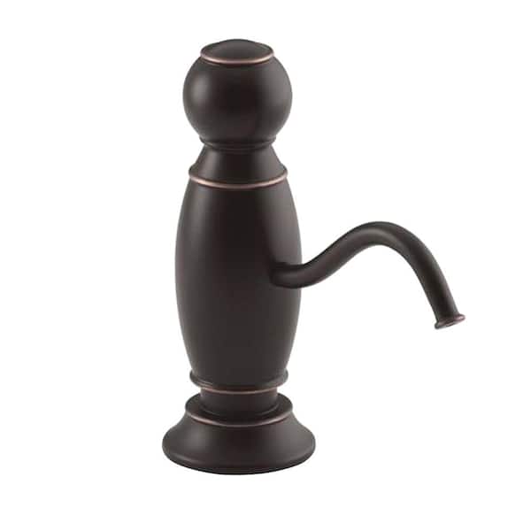 KOHLER Traditional Counter-Top Brass Soap Dispenser in Oil-Rubbed Bronze-DISCONTINUED