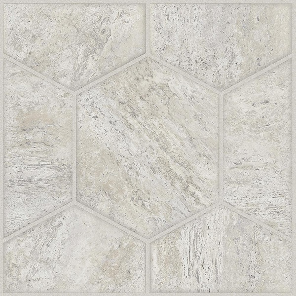 Armstrong Take Home Sample - Lattice Cream Peel and Stick Vinyl Tile Flooring - 5 in. x 7 in.