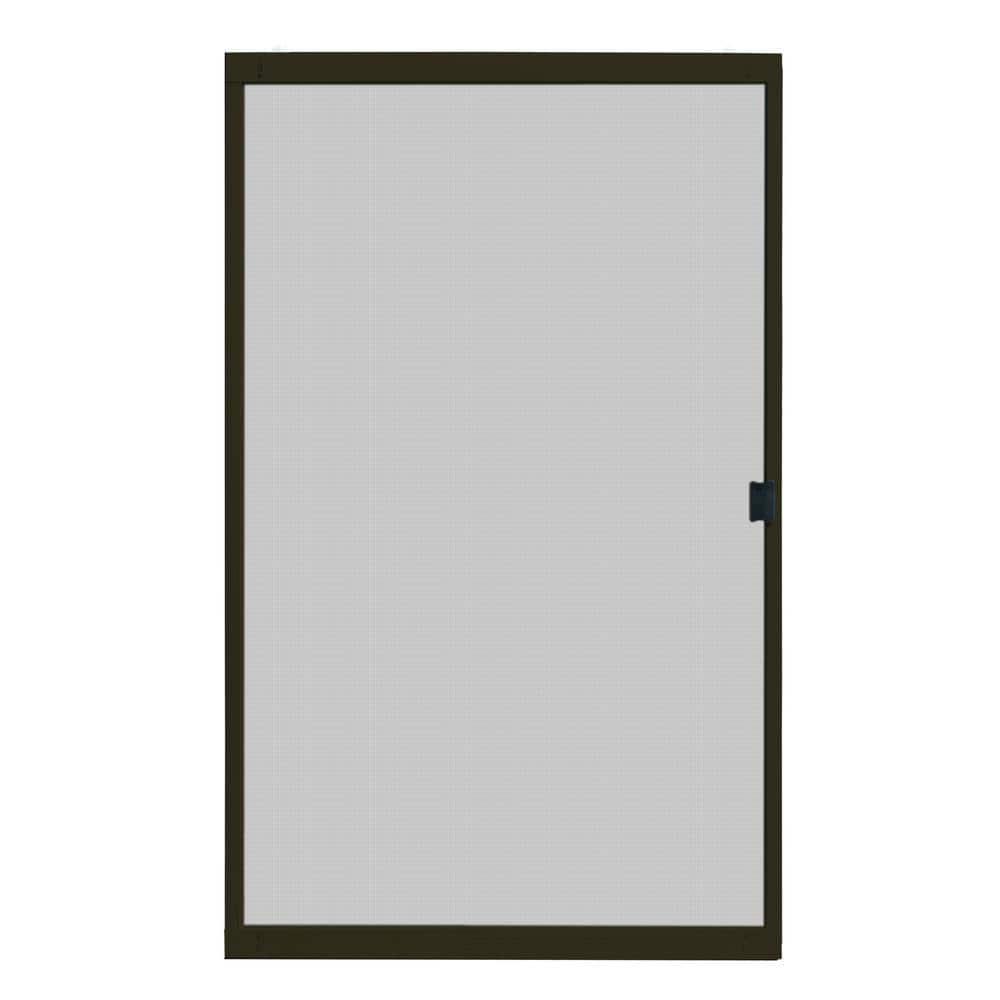 Unique Home Designs 48 in. x 80 in. Adjustable Fit Bronze Steel Sliding  Patio Screen Door ISPM500048BRZ - The Home Depot