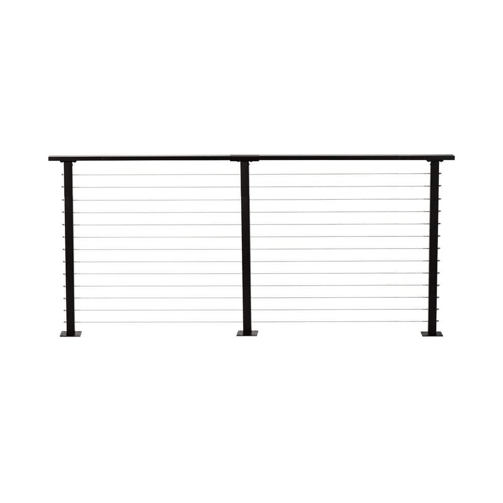 12 ft. Deck Cable Railing, 42 in. Base Mount, Black price history on PriceWatchPro
