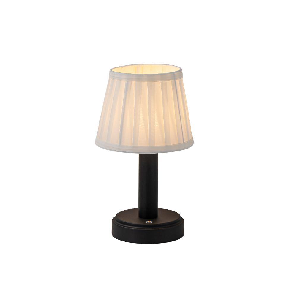 11'' Modern Type-C Rechargeable Cordless Table Lamp Industrial Dimmable Touch Control In Matte Black with Fabric Shade price history on PriceWatchPro