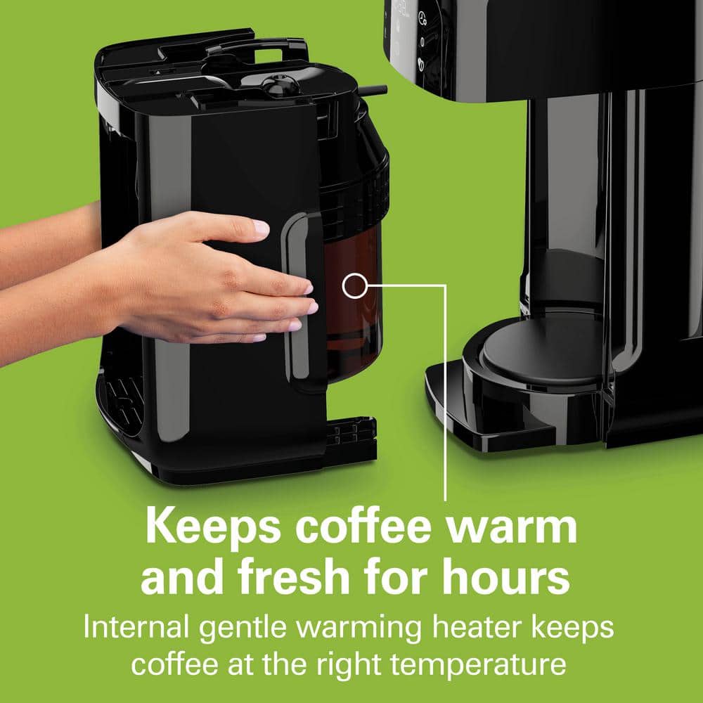 Hamilton Beach Black Programmable Dispensing Drip Coffee Maker