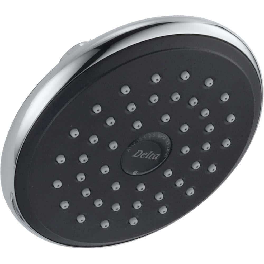 UPC 034449570190 product image for 1-Spray 5 in. Single Wall Mount Fixed Rain Shower Head in Chrome | upcitemdb.com