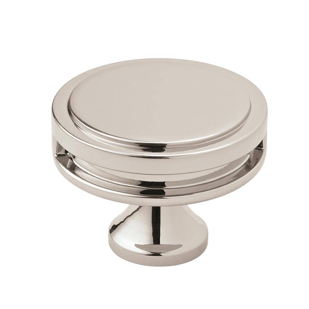 Oberon 1-3/4 in. (44mm) Modern Polished Nickel Round Cabinet Knob