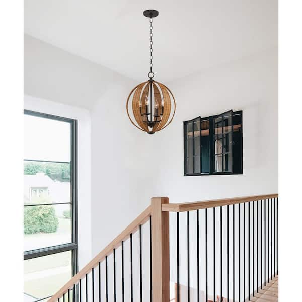 Kira Home Kendall 60-Watt 4-Light Oil-Rubbed Bronze Modern