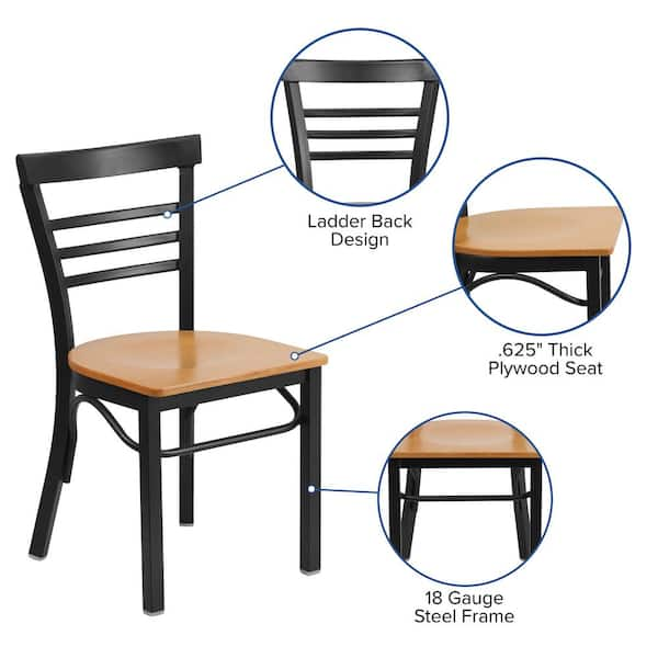 Standard size of chair in online restaurant