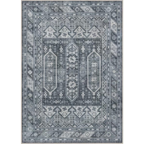 Blue 3 ft. 3 in. x 5 ft. Apollo Praha Vintage Global Tribal Area Rug