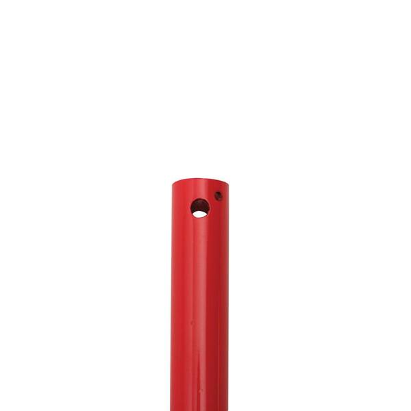 Yosemite Home Decor 12 in. Ceiling Fan Extension Downrod Red-DISCONTINUED