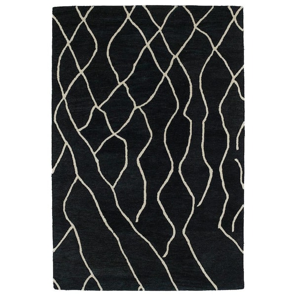 Kaleen Casablanca Charcoal 2 ft. x 3 ft. Area Rug