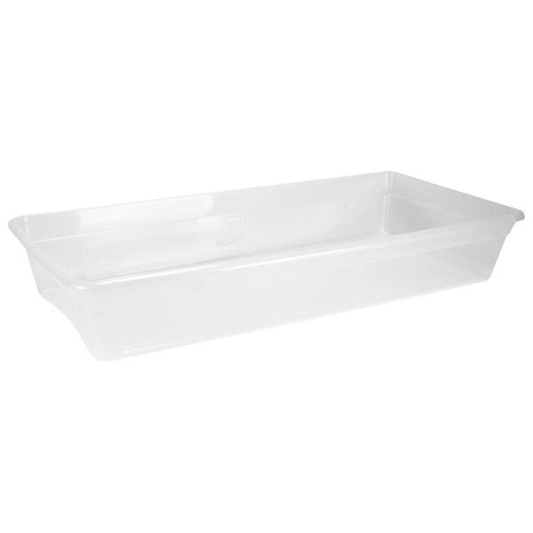 Sterilite Underbed Storage Box with Lid - Clear/White, 41 qt