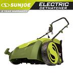 Sun Joe 13 in. 12 Amp Electric Scarifier + Lawn Dethatcher with ...