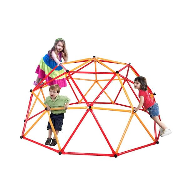 Nyeekoy Outdoor Kids Dome Climber Jungle Gym Metal Monkey Bars for Backyard  TH17Y0318 - The Home Depot