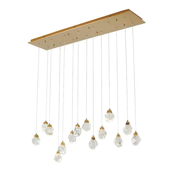 Unbranded Brantley 14 light Integrated LED Gold Interior Lighting Chandelier