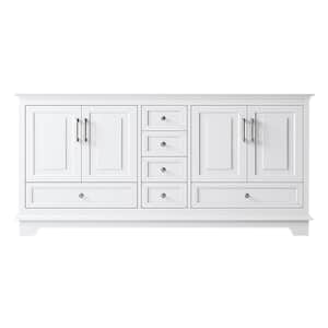 McAuley 71-1/4 in. W x 21-5/8 in. D x 33-7/8 in. H Bath Vanity Cabinet without Top in White