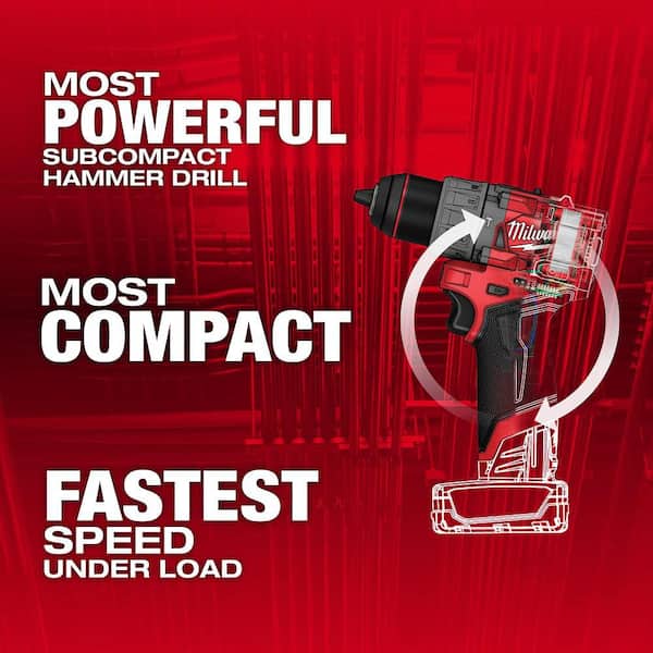 M12 FUEL 12V Lithium-Ion Brushless Cordless 1/2 in. Hammer Drill (Tool-Only)