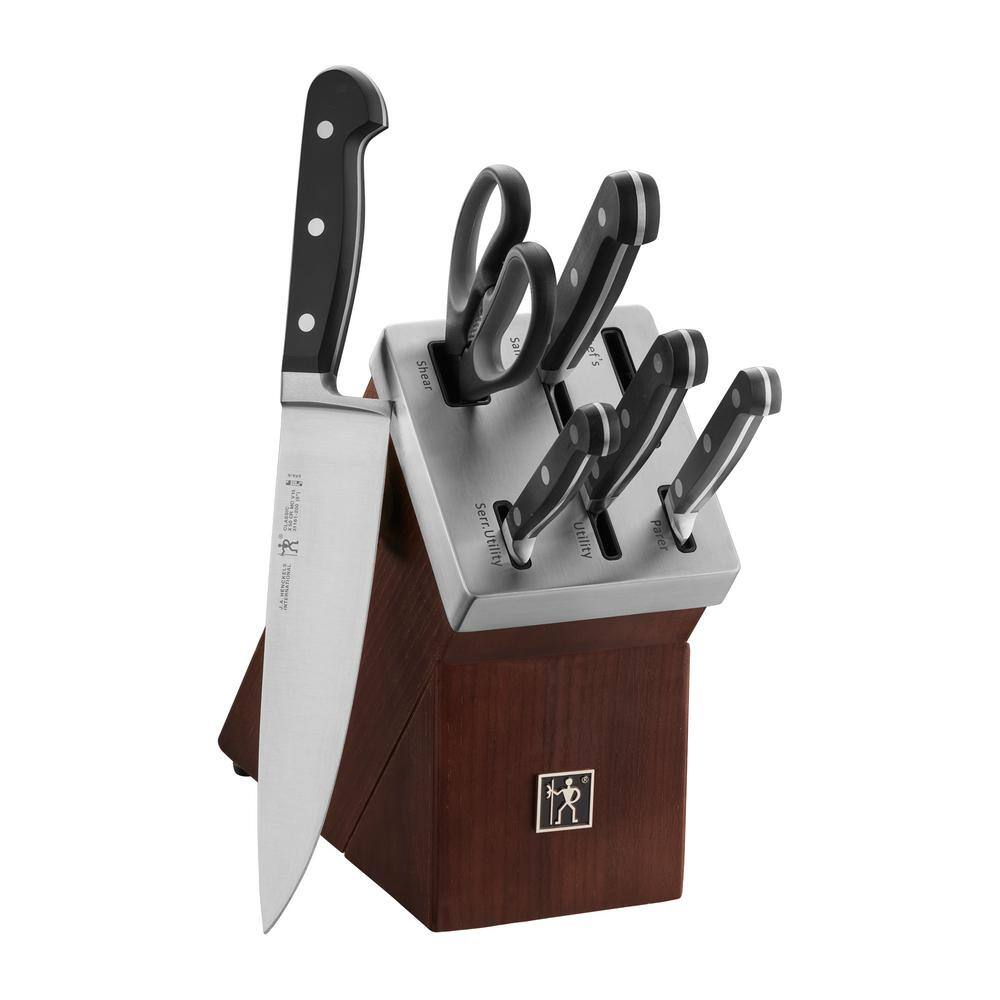 Henckels Classic 7-Piece Self-Sharpening Knife Block Set 31185-007 - The  Home Depot