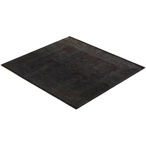 Brown 4 ft. 10 in. x 5 ft. 3 in. Fine Vibrance One-of-a-Kind Hand-Knotted Area Rug