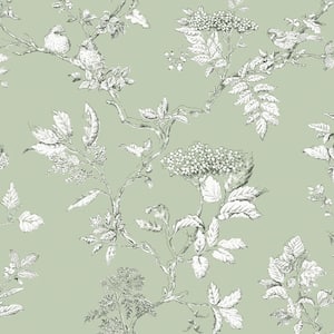 Elderwood Sage Unpasted Removable Wallpaper Sample