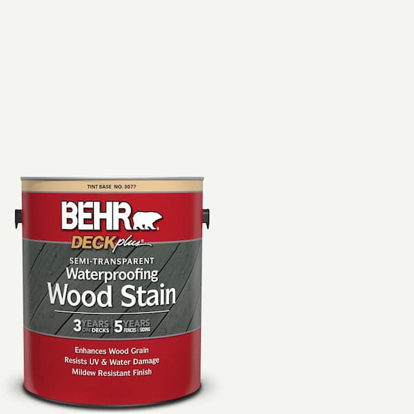 BEHR DECKplus 1 Gal. Base Semi-Transparent Waterproofing Exterior Wood Stain