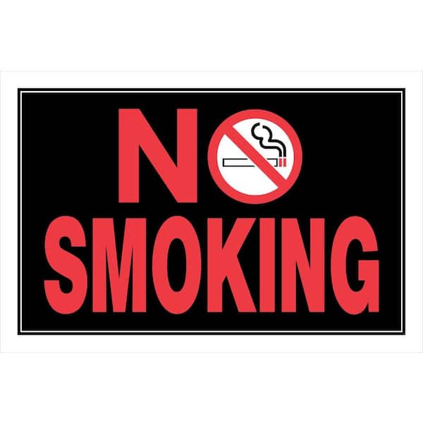 Hillman 8 in. x 12 in. Plastic No Smoking Sign