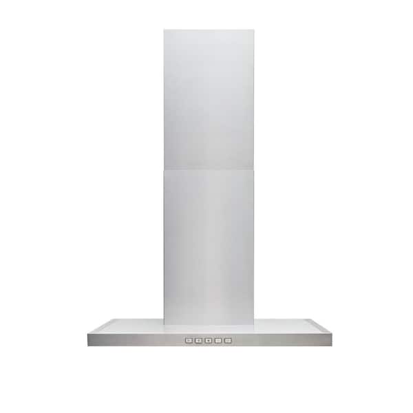 kæmpe Smuk kvinde mikrofon Broan-NuTone BWT2 30 in. 450 Max Blower CFM Convertible Wall-Mount T-Style  Chimney Range Hood with Light in Stainless Steel BWT2304SS - The Home Depot