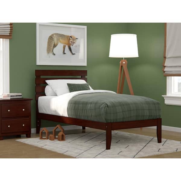 AFI Oxford Twin Bed with USB Turbo Charger in Walnut