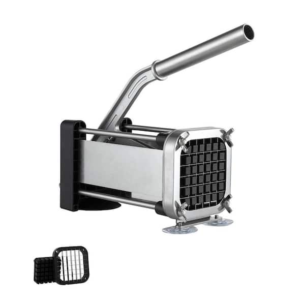 Manual Potato Cutter Chopper, French Fry Cutter, Potato Slicer with 1/2-Inch Stainless Steel Blade