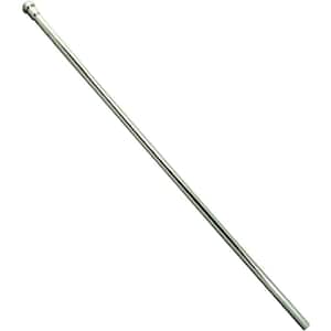 3/8 in. O.D. x 1.7 ft. Brass Bullnose Riser for Faucet Supply, Polished Nickel