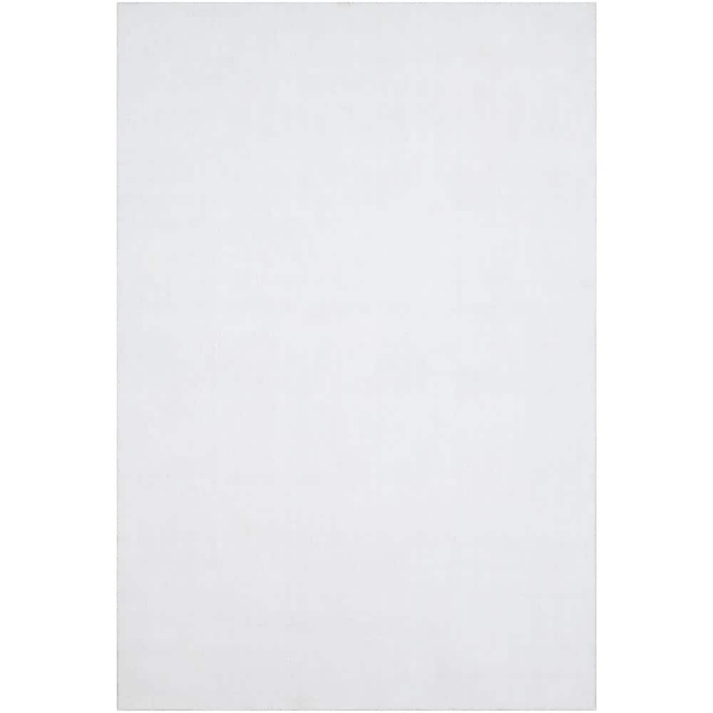 Silvana Hand Loomed White Synthetic 5' x 7' Rug