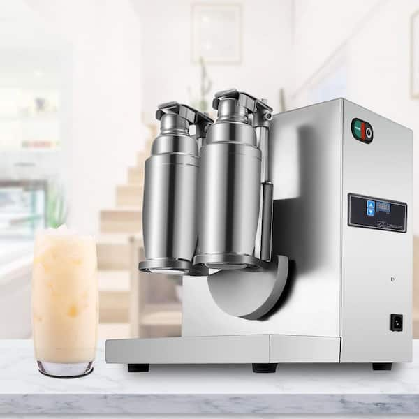 INTSUPERMAI Bubble Boba Milk Tea Shaker Electric Double Cup Milk Tea  Shaking Machine + 4 Cups with 1-120 Seconds Timing Function for Milk Tea  Fruit