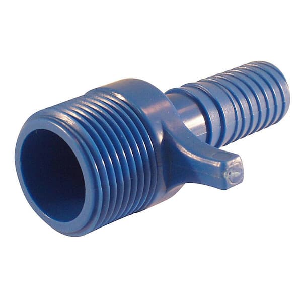 Apollo 1/2 in. Barb Insert Blue Twister Polypropylene x 3/4 in