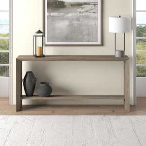 Meyer&Cross Osman 55 in. Antiqued Gray Oak Rectangle MDF Top