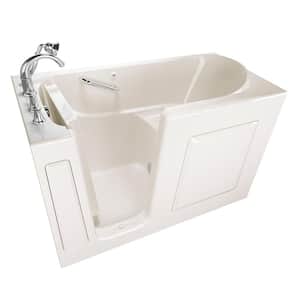 Exclusive Series 60 in. x 30 in. Left Hand Walk-In Soaking Tub with Quick Drain in Linen