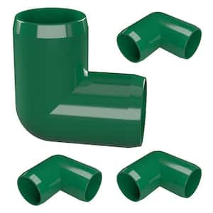 1-1/4 in. Furniture Grade PVC 90-Degree Elbow in Green (4-Pack)