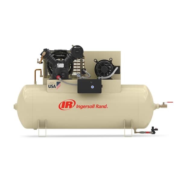 Ingersoll Rand 120 Gal. 175 PSI Type 30 Horizontal 10 HP 460-Volt 3-Phase 2-Stage Electric Air Compressor Premium Pkg