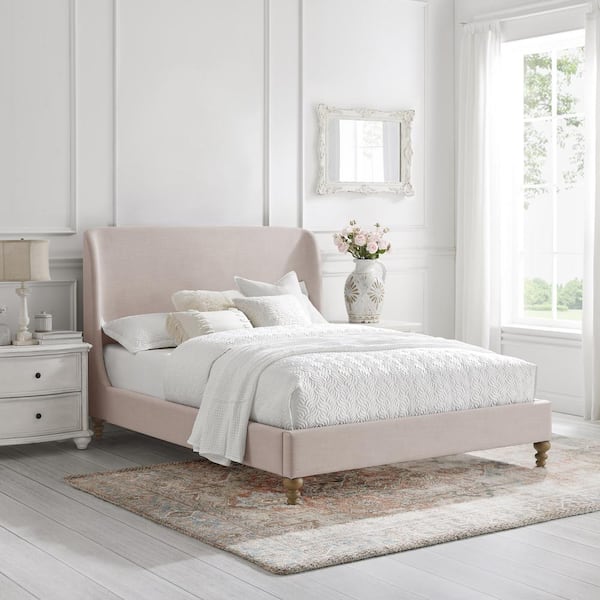 Linen king deals bed frame