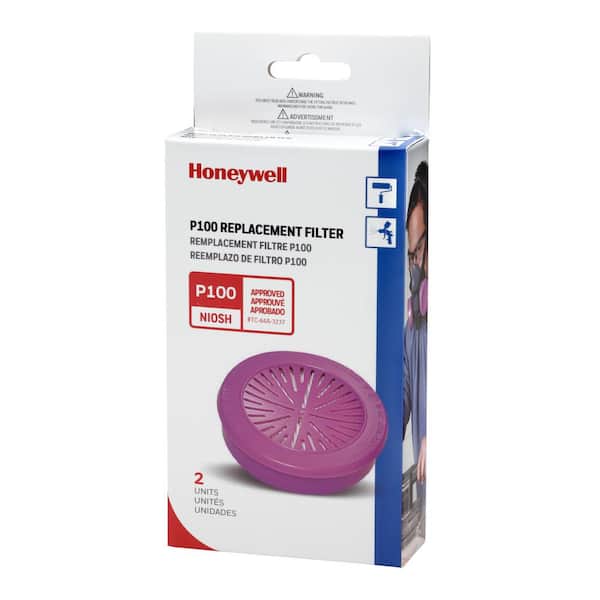 Honeywell P100 Filters for Dust/Lead Replacement Respirator Filters