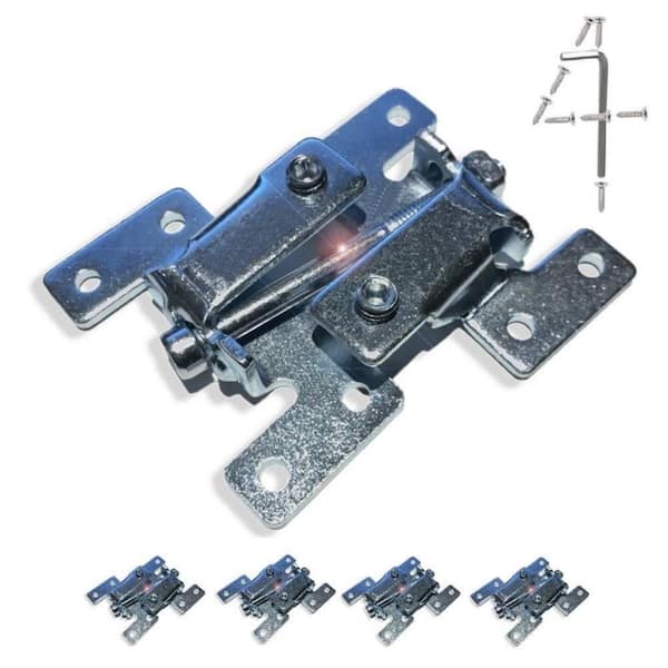 4-Pack Countertop Joint Fasteners Double Action, Flip Bolt Fastener for Countertop, Woodwork Surface Connector Kit