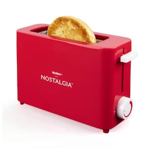 500 W Single Slice Red Long Slot Toaster