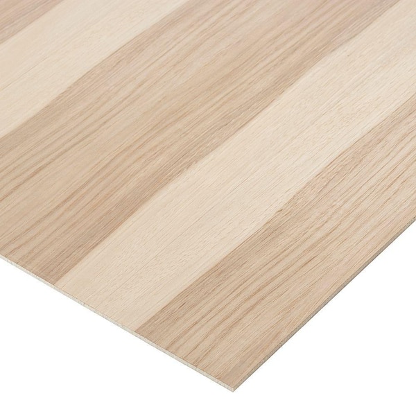 Columbia Forest Products 1/4 in. x 1 ft. x 1 ft. 7 in. Hickory PureBond Plywood Project Panel 2-Sided (10-Pack)