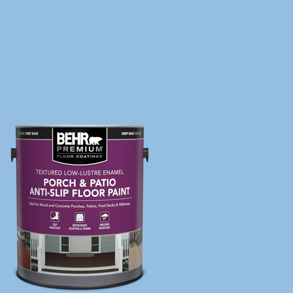 1 gal. #P520-3 Toile Blue Textured Low-Lustre Enamel Interior/Exterior Porc