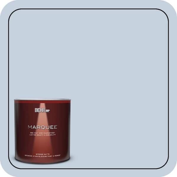 BEHR MARQUEE 1 qt. #S530-1 Soaring Sky Matte Interior Paint & Primer