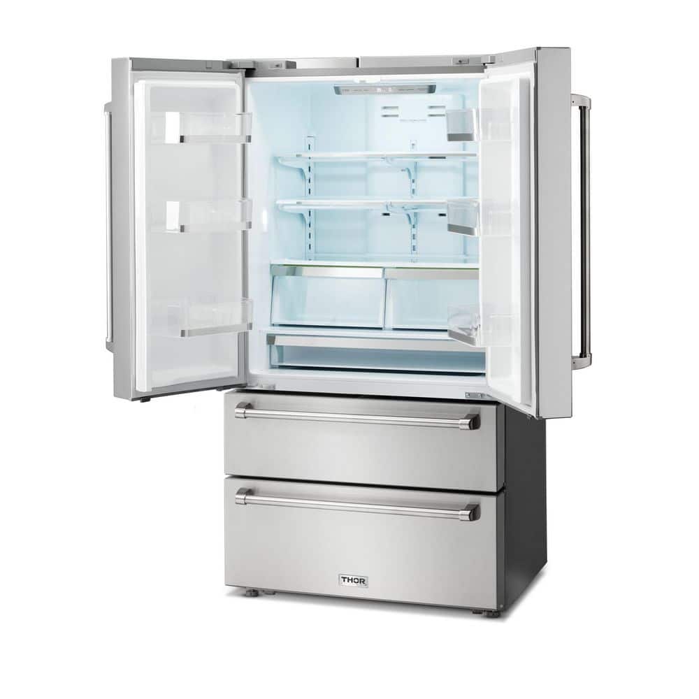 Thor 36" Stainless Steel French Door Refrigerator with Ice Maker